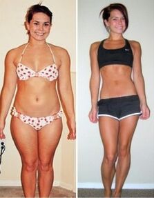 Photos of those who have lost weight